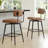 Bayardo Swivel 27.4'' Leather Counter Stool-88759066