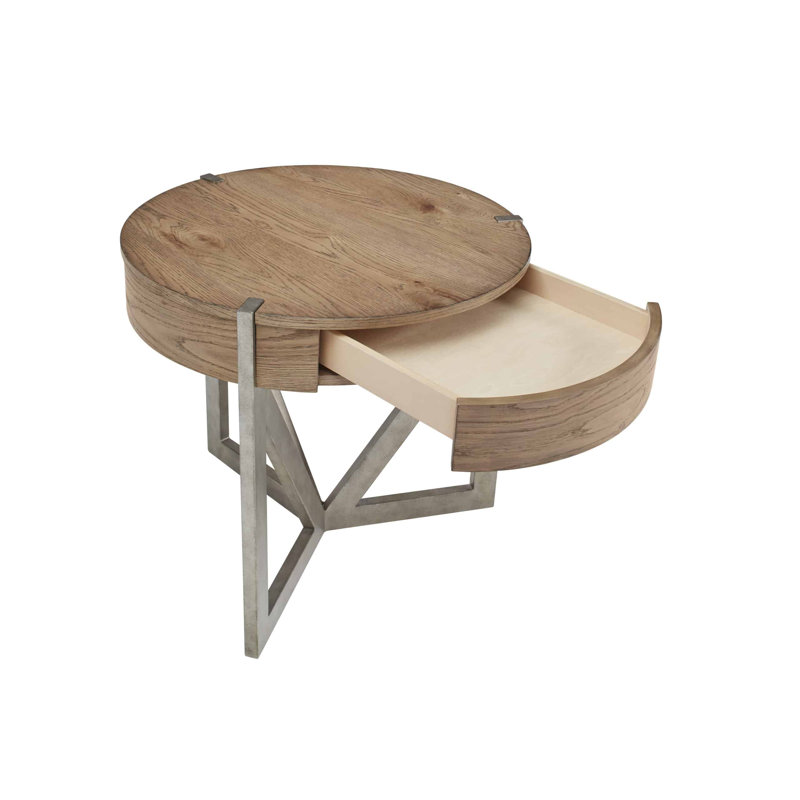 Table de bout Ayla Passage, Brun