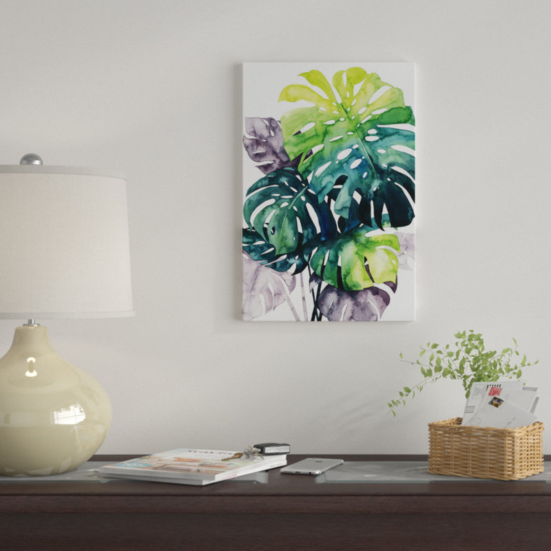 «Twilight Palms IV», impression sur toile, H 40 po x l 26 po x P 1,5 po, Pas de tapis, Toile tendue