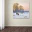 Art mural sur toile tendue - "Winter Sheep" par Macneil Studio pour le salon, la chambre à coucher ou le bureau - 18 x 18-21648371
