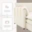 Canapés modulaires, canapé-lit moderne en L à 4 places de 103,5 po et repose-pieds mobile pour salon | Chenille | Crème-124535965