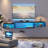 Floating TV Stand, with LED Lights, 59” Floating Entertainment Center with Power Outlet and Storage, Floating TV Shelf Media Console Cabinet for Gaming Box Audio Video-1970477367