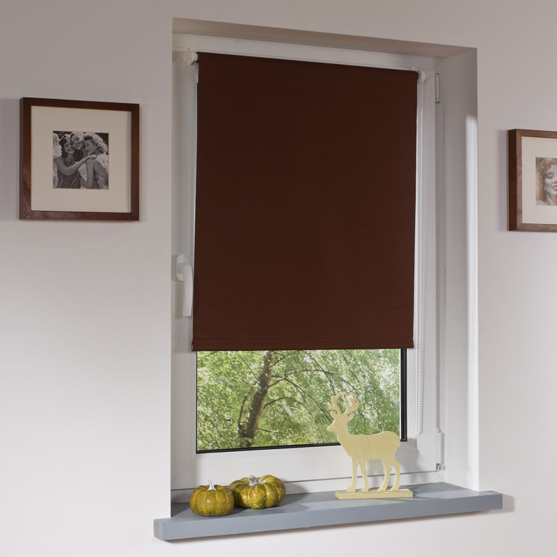 Blackout Roller Shade, Brown, 142 x 180cm