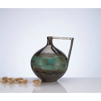 Turq Brushes Handmade Ceramic Vase