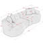 Canapé modulaire moderne en chenille courbé sans assemblage requis-251674400