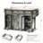 Farmhouse Kitchen Island with Storage, Sliding Barn Doors, Metal Grid Side Door, and Rolling Wheels for Versatile Use-129110105