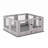 23.6 " H Exercise Pen with Pet Door