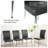 18.5 " H Velvet Upholstered Metal Side Chair-2103955343