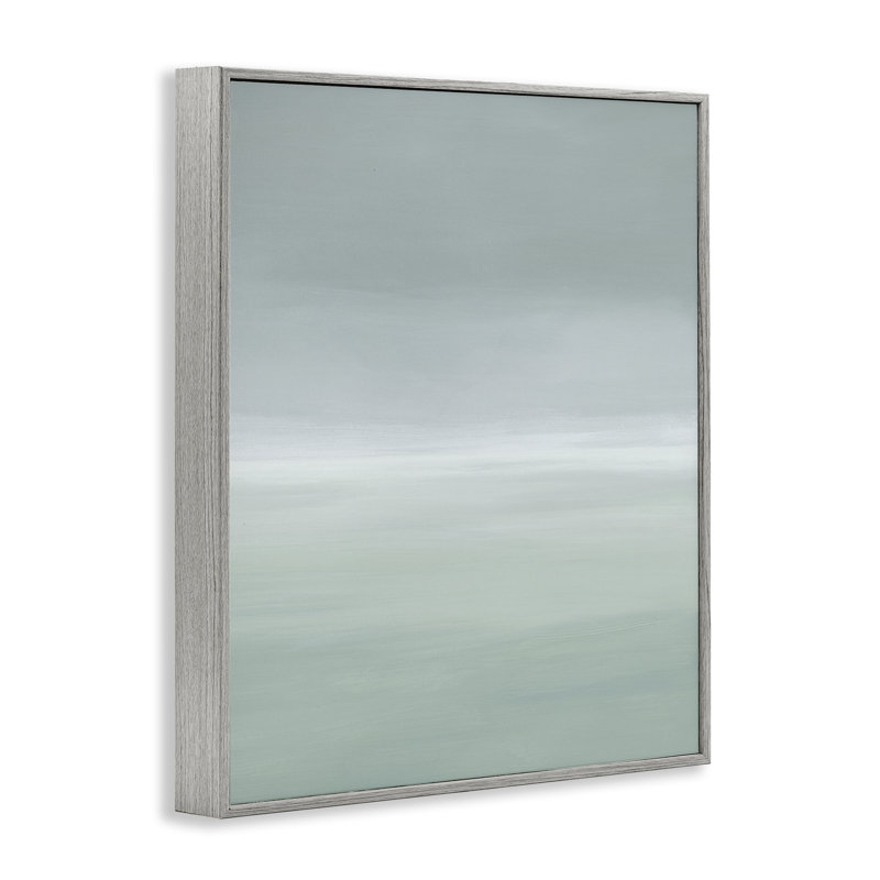 Misty Grey Gradient Framed Giclee, design by Grace Popp, 30" H x 24" W, Farmhouse Gray Framed Giclee