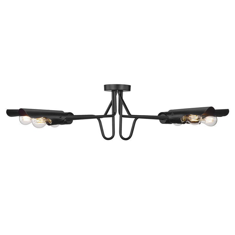 Plafonnier semi-encastré 39,63 po 6 lumières Kharm