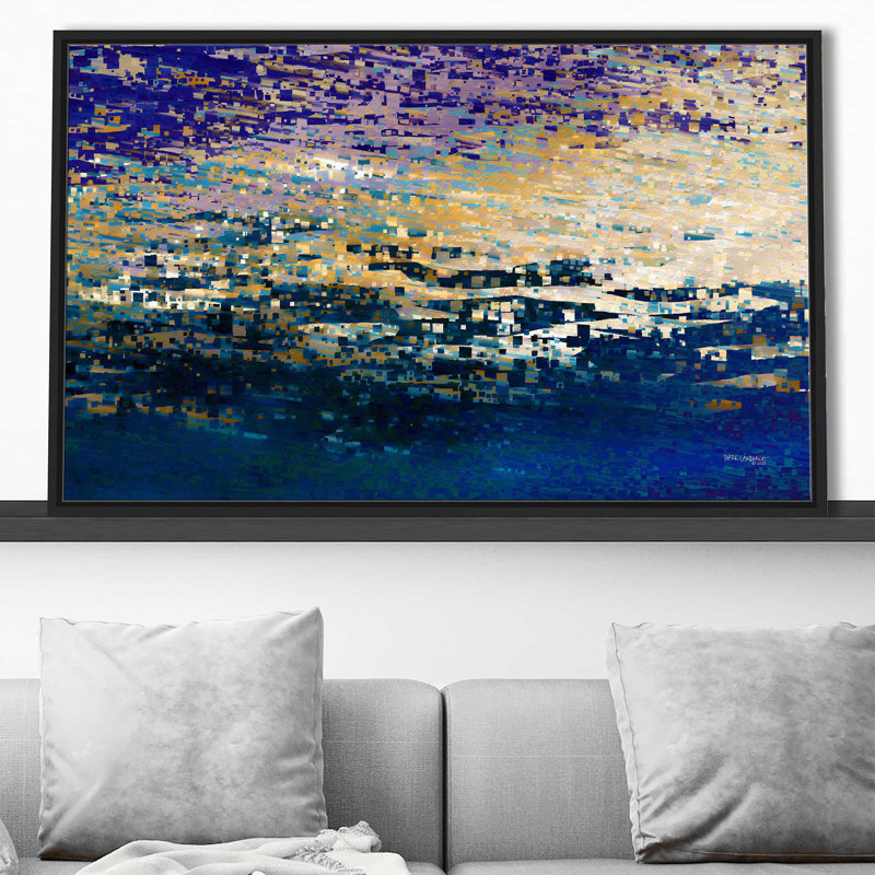 John 16:33 the Peace of God par Mark Lawrence - impression, H 39,5 po x l 63,5 po x P 2 po, Cadre flottant noir