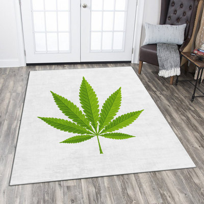 Luxurious Woven Carpet, 4.6 x 7.2 Feet | 100% Polyester, Non-Slip Felt Dot Underside, 0.4 in Pile Height | Machine Washable, Durable Raschel Knitting, Digital Printing | Perfect for Living Room & Bedroom Décor