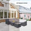 Ensemble de housse de mobilier de patio en acier thermolaqué en L de 105 po de largeur Kahlan