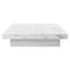 39.4'' Square Coffee Table, Marble Veneer, White, Sliding Top & Multipurpose Storage Design White 39.4'', Box