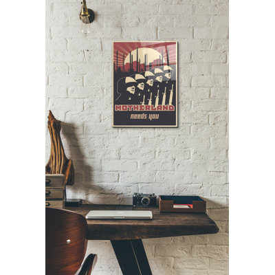 Williston Forge 'Motherland Needs You' Acrylic Glass Wall Art