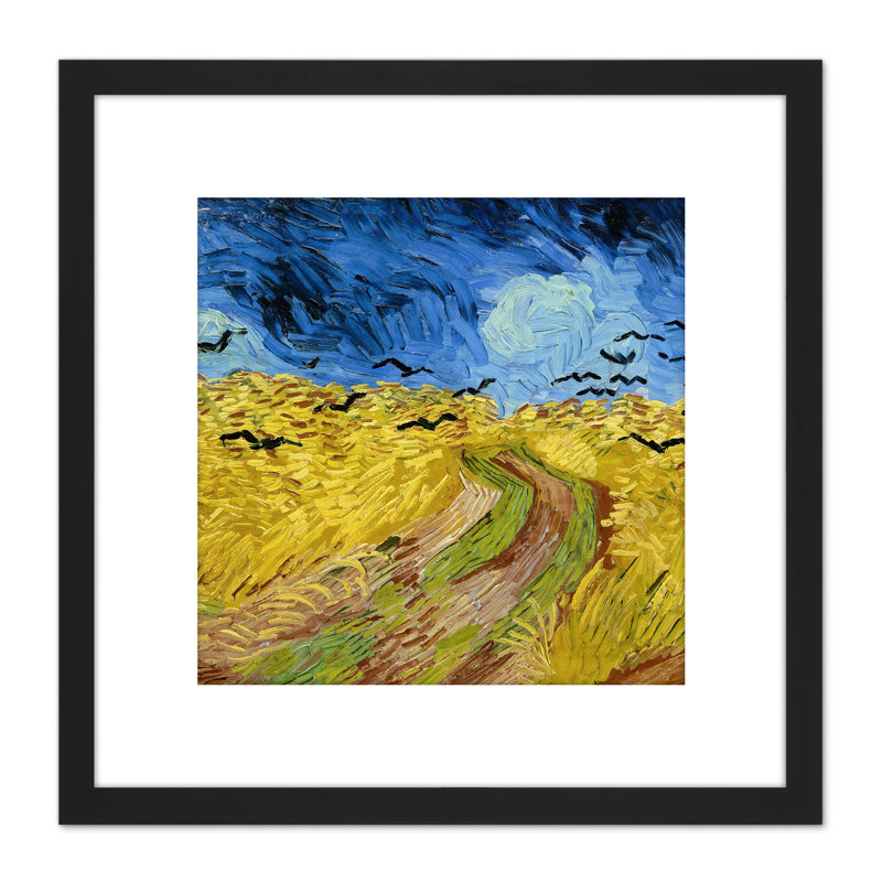 Van Gogh Wheatfield With Crows by Vincent Van Gogh - Single Picture Frame Painting