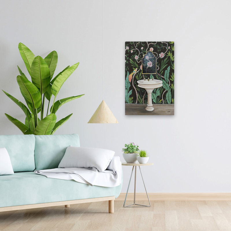 Botanical Bath I Art Deco Animal, H 24 po x l 16 po