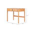 Bureau d'écriture rectangulaire l 35,4 po Pharr-1727832601