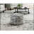 Modern Square Pouf With Black And White Patterned Fabric, Non-Slip Bottom, Comfortable Bean Bag Chair For Versatile Seating
