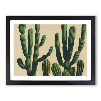 A Contemporary Cactus - Framed Print