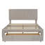 Grand lit plateforme avec rangement et tiroirs-87405834