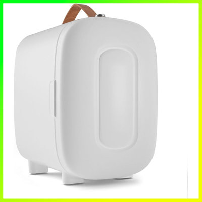 Mini réfrigérateur 4L pour chambre à coucher et soins de la peau - glacière et réchaud portable à 6 canettes, alimenté en courant alternatif / courant continu pour le camping, le dortoir, le bureau, la voiture