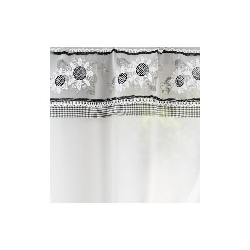 Juliane Sheer Curtain Pair, 98cm Width x 107cm Drop, Grey