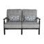 Holland Cushioned Loveseat w/Two Accent Pillows