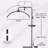 70.8" Led Half Moon Foldable Lash Light Floor Lamp With Tray & Remote. For Eyelash Extension-155508667