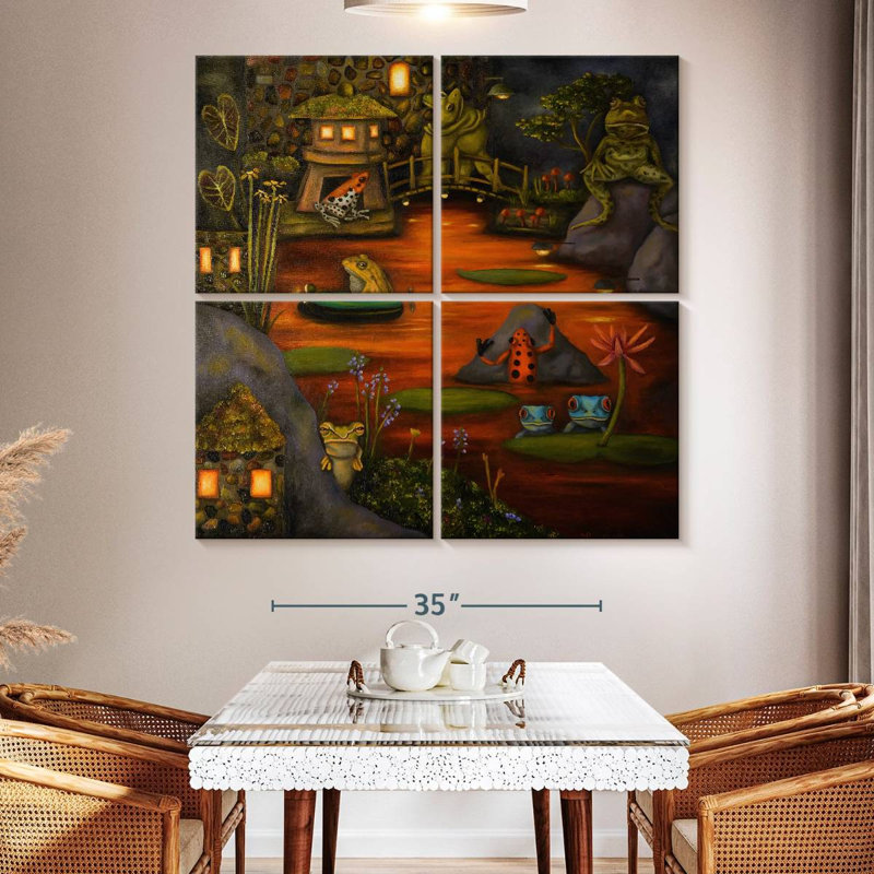Brampt Frogland II, 50" H x 50" W