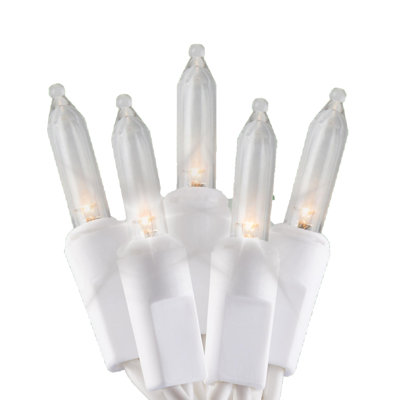 Tupkee Christmas LED Twinkle Window Icicle Lights - 3-Ft, 50 LED Warm White Bulbs - Indoor Outdoor - Twinkling Icicle Christmas Lights