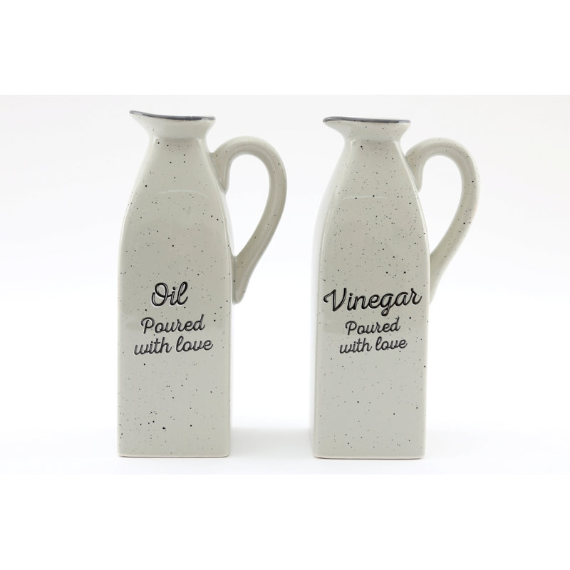 Ceramic Oil & Vinegar Cruet Set