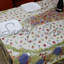 Nappe rectangulaire en coton lavable résistante aux taches