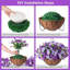 Artificial Silk Daisy Hanging Basket Kit With Coconut Liner, 4 Pack UV Resistant Fake Flowers,  Patio, Garden, Balcony Decor