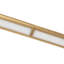 Luminaire suspendu linéaire en fil de fer doré à intensité variable de 5 pi à DEL-124959344-124959345