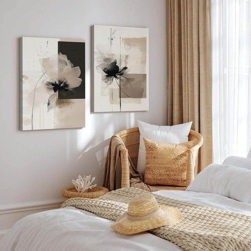 2 Piece Wrapped Canvas Print, 60 cm H x 40 cm W