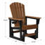 Fauteuil oscillant Benno Adirondack, noir-130678193