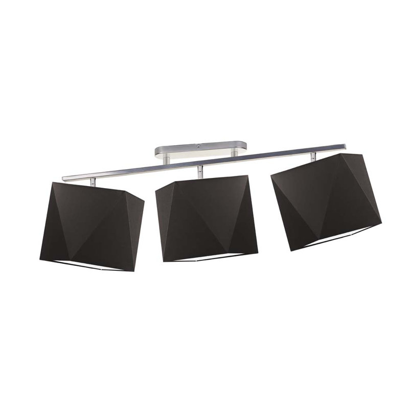 Dencie 97cm 3 -Light Track Kit, Dark Brown, Chrome