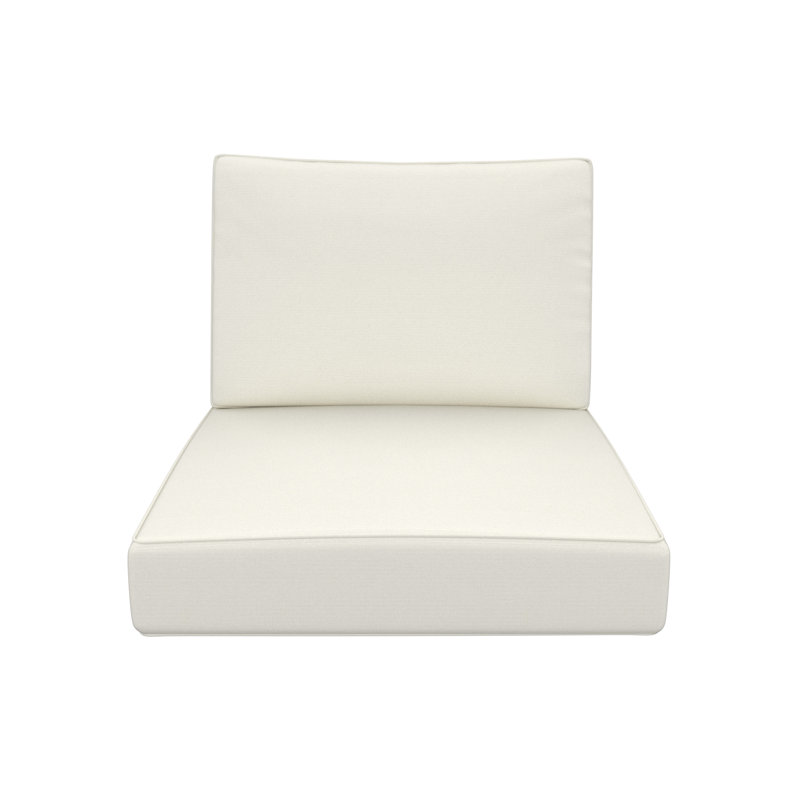 Outdoor Sunbrella Lounge Chair Cushion, Canvas Natural Sunbrella® Canvas
