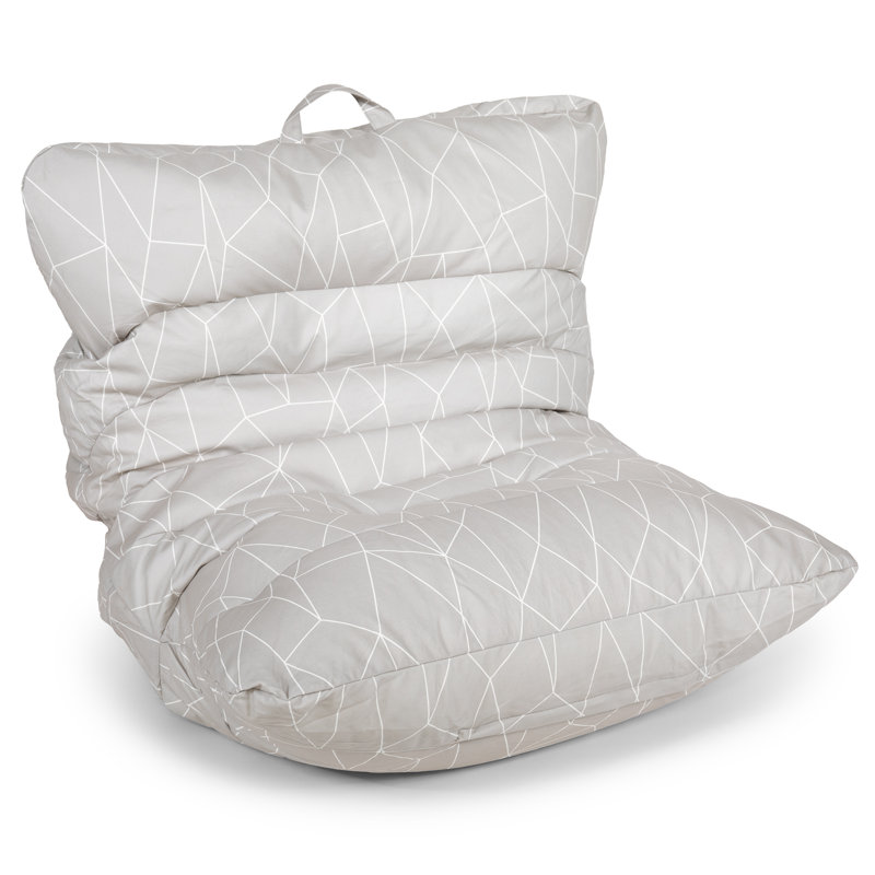 Big Joe Roma Bean Bag Lounger, Moonstone Tessellation 