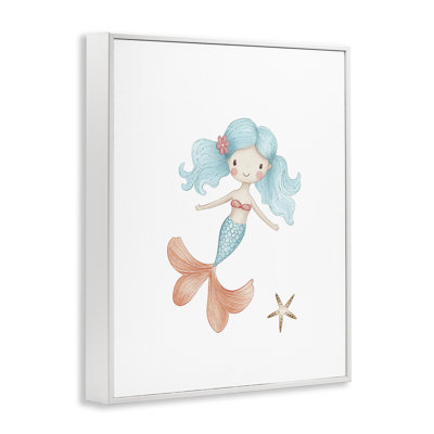 «Mermaid's Adventure with Starfish», estampe numérique, design par Christine Simpson Art