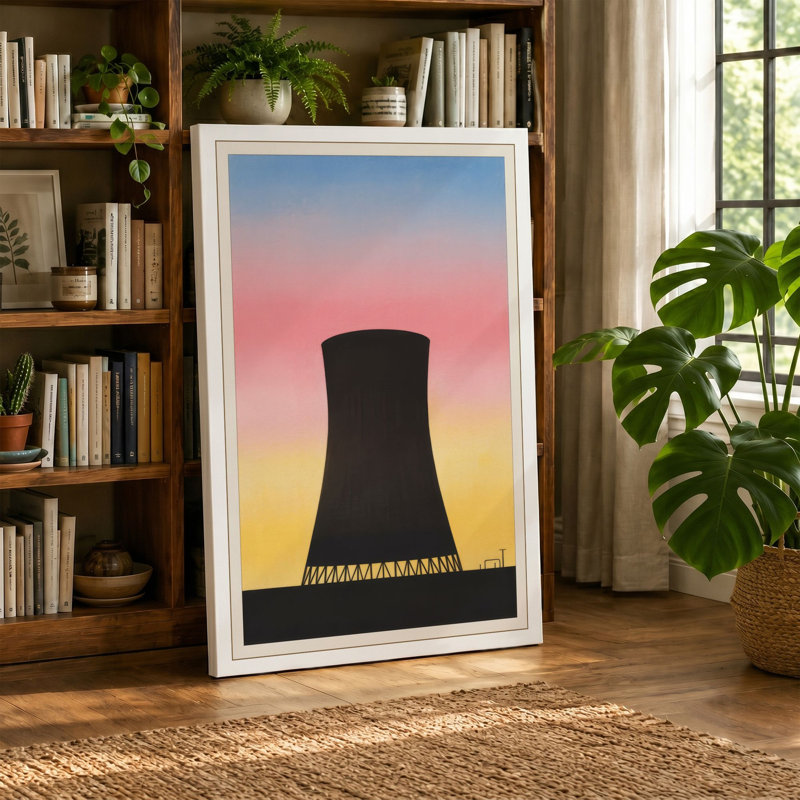 Horizon Industrial 1 Piece Wrapped Canvas Wall Art, 36x24 - 91.4 x 61.0 cm, Taupe Border