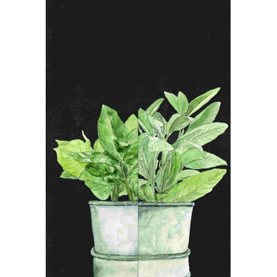 «Pots Plants», art textuel sur toile tendue