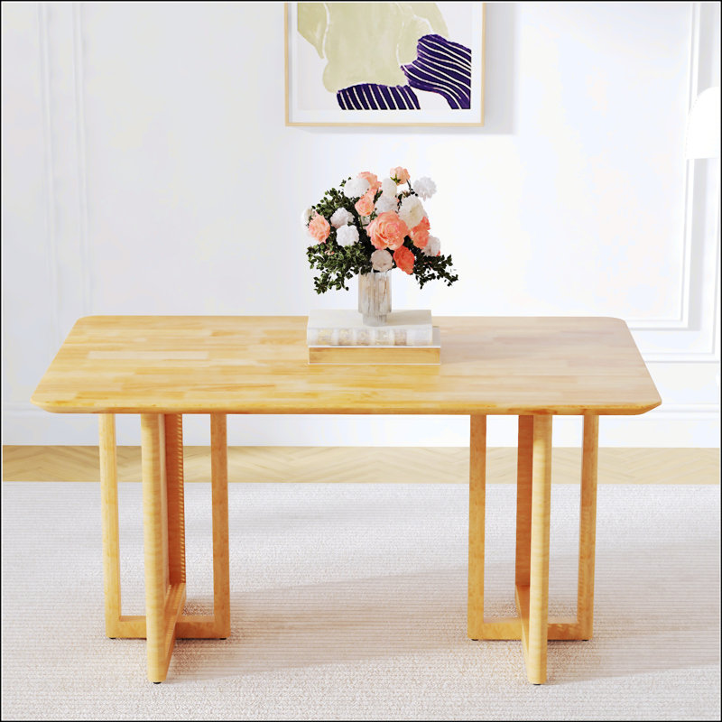 Table de salle à manger en bois massif chinois, Bois