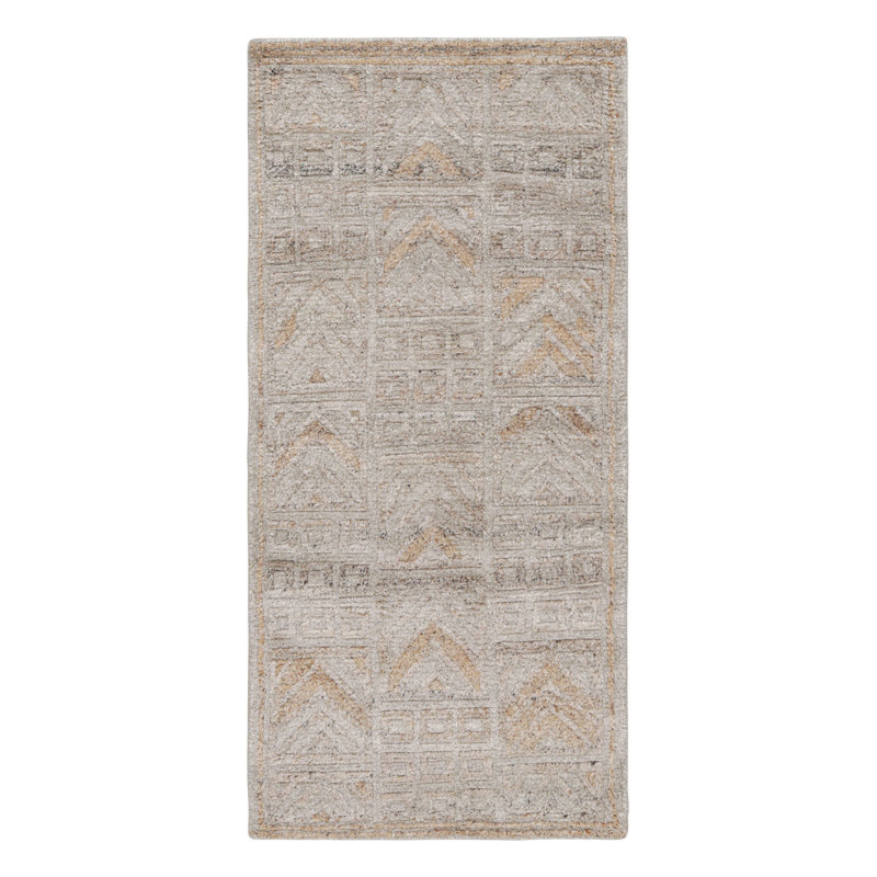 Rug & Kilim’S Outdoor Scandinavian Style Runner In Gray With Geometric Patterns