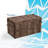 Bella ClickDecor Rustic Farmhouse Wicker Lightweight Indoor/Outdoor Storage Container Ottoman-1882071840