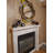 Analog Metal Quartz Movement / Crystal Tabletop Clock in Black