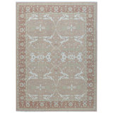 Cotton Oriental Area Rug in Rust