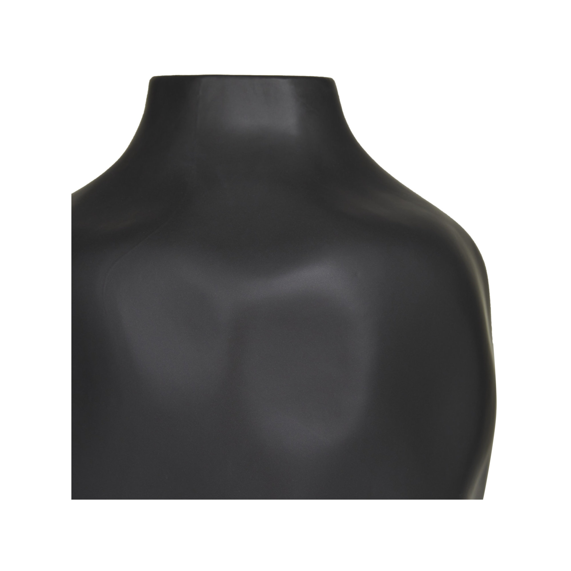Stoneware Table Vase, 13.8" H x 9.35" W x 9.25" D, Brown
