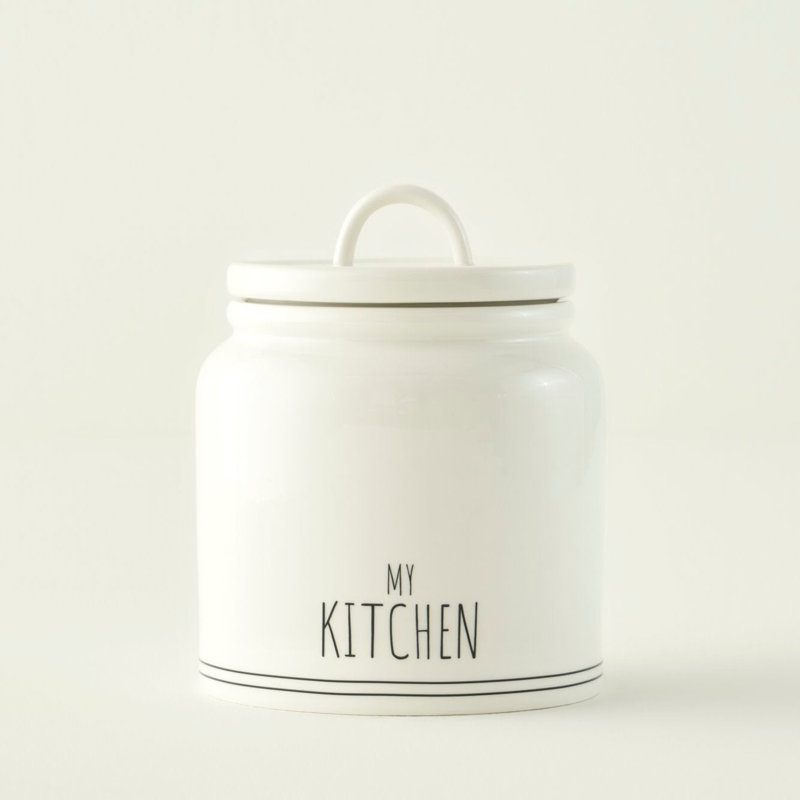 My Kitchen Porcelain Jar, 30 Ounces